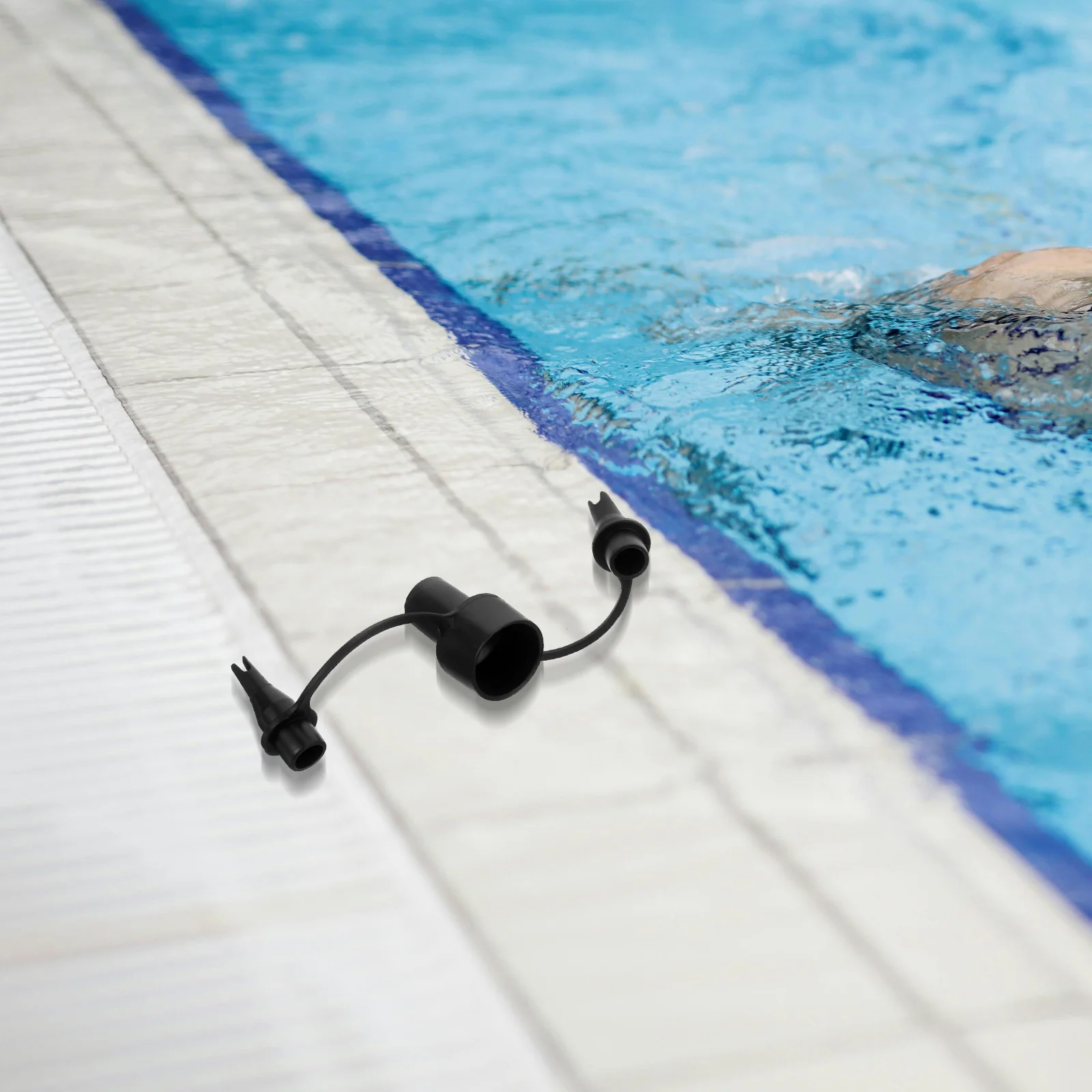 فوهات المضخة البلاستيكية 3 في 1 ملحقات سرير هوائي محول بديل مرتبة قابلة للنفخ للسفر باللون الأسود سهلة الاستخدام