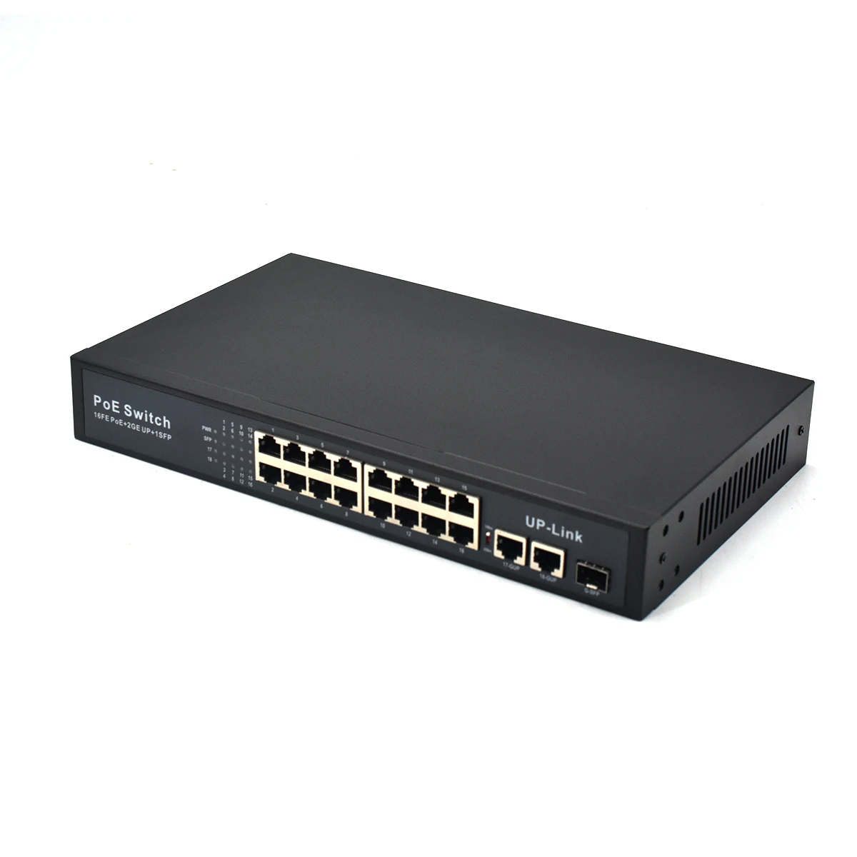 PoE Switch for Dahua IP Cameras, Active Network, 16 Ports, 10/100M, 48V