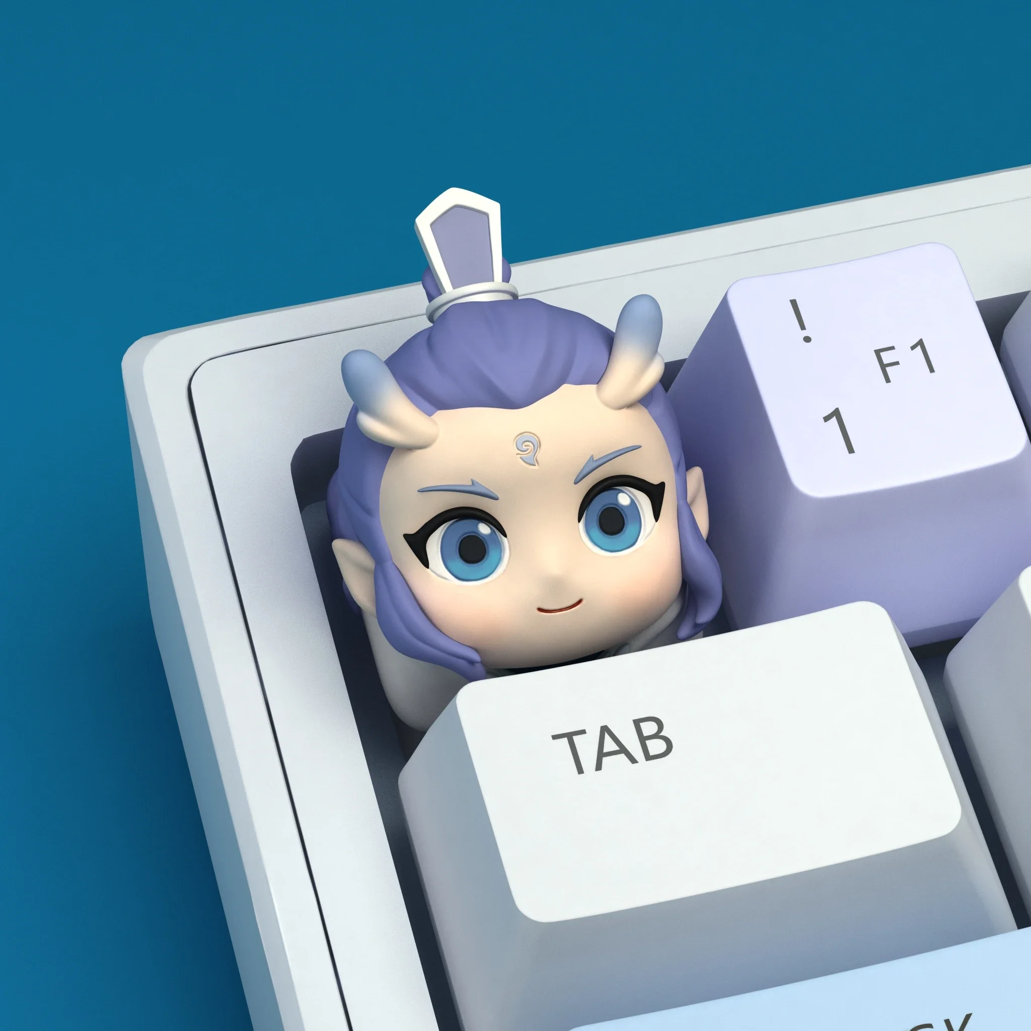 Nezha keycap, Magic Child Caohai keycap, Aoben resin keycap mechanical keyboard three-dimensional key cap