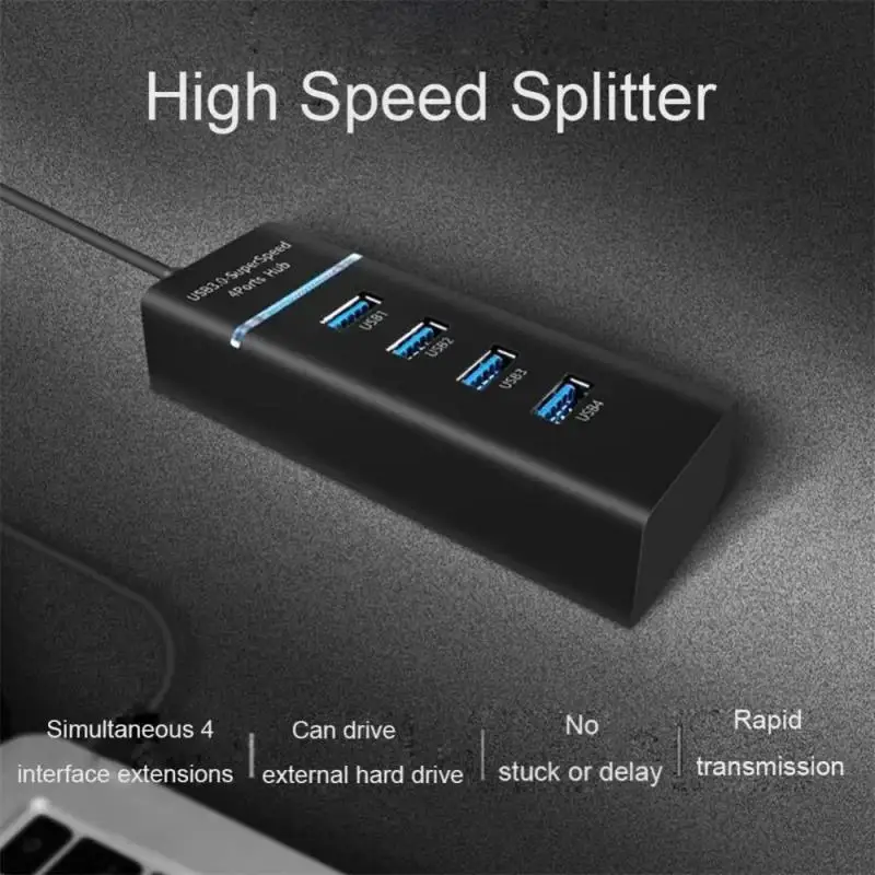 Hub Usb 5Gbps High Speed USB Hub 3 0 Multiple Port For PC Computer Accessories Docking Station Adapter 4-Ports Hab Splitter 3.0