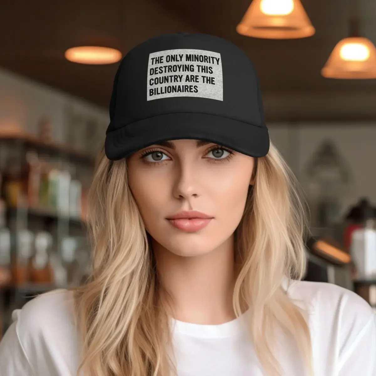 The Only Minority Destroying This Country Are The Billionaires Mesh Baseball Caps Snapback Baseball Hats Breathable Casquette