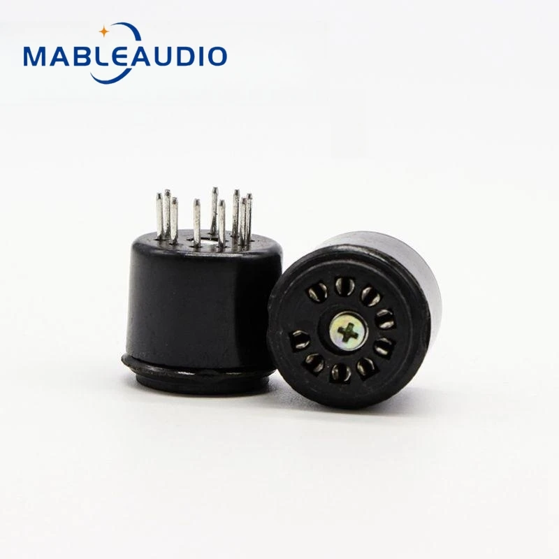 2pcs TS-9 Booster halter Bakelit 9-poliger elektronischer Röhren halter Reagenzglas halter passend für 12 ax7 Röhren halter Audio zubehör – Detail 5