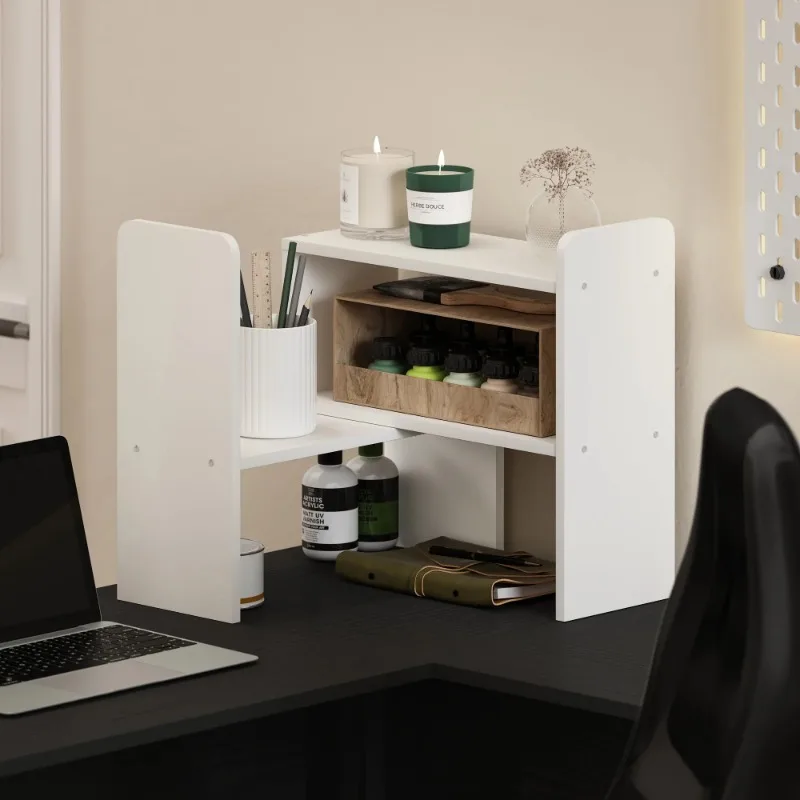 

Classic Desk Top Organizer Bookshelf, White,6.70 x 23.70 x 15.67 Inches,7 lb,Particle Board