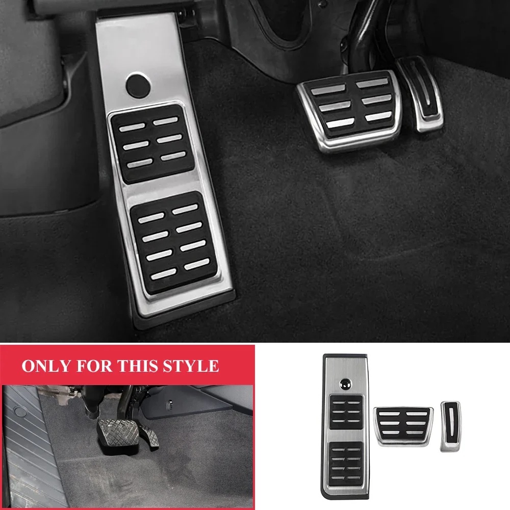 Pedale für Audi A4 B9 A5 F5 2016-2019 Limousine Avant LHD Auto Auto Kraftstoff Bremse Fußstütze Pedal Abdeckung Pads Edelstahl Teile