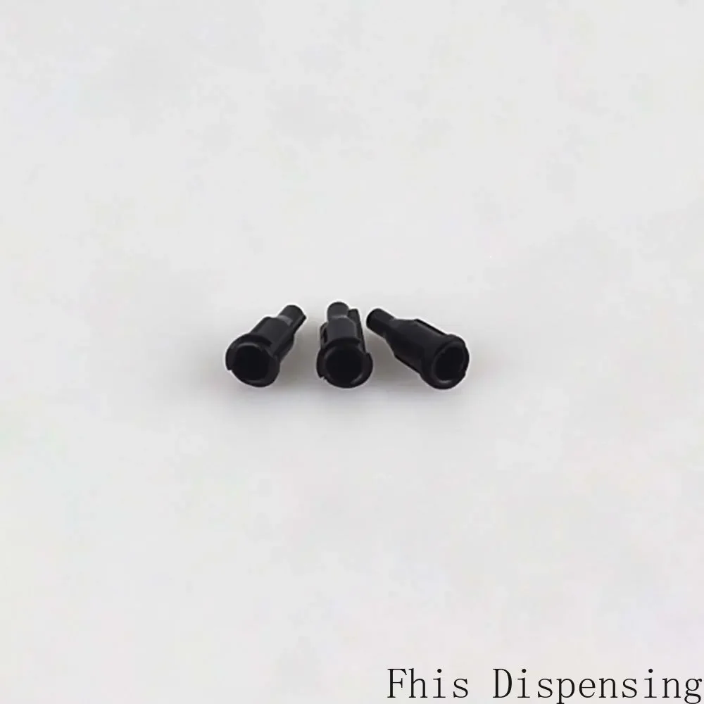 حزمة مكونة من 12000 نصيحة لحقنة توزيع الغراء ذات الغطاء الأسود لتطبيق لاصق دقيق #5