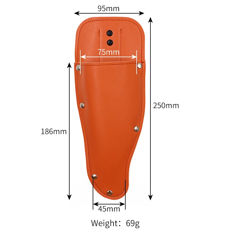 Garden Pruner Sheath Garden Pruner Protective Case PU Leather Holster Protective Cover Scabbard for Gardening Tools Plier Scisso