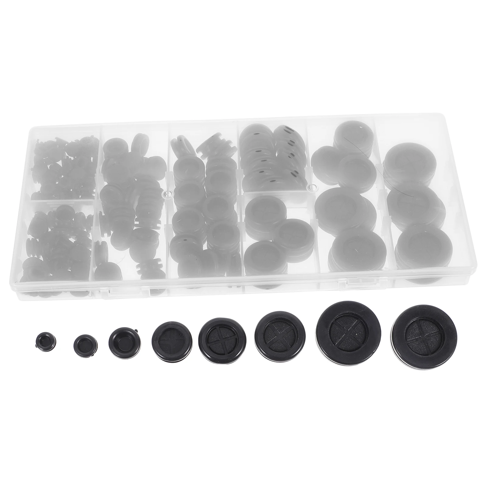 

170 Pcs Rubber Grommets Wire Protection Cable Plugs Holes Guard Ring Coil Kit Automotive Assortment Heat Oil Resistant UV
