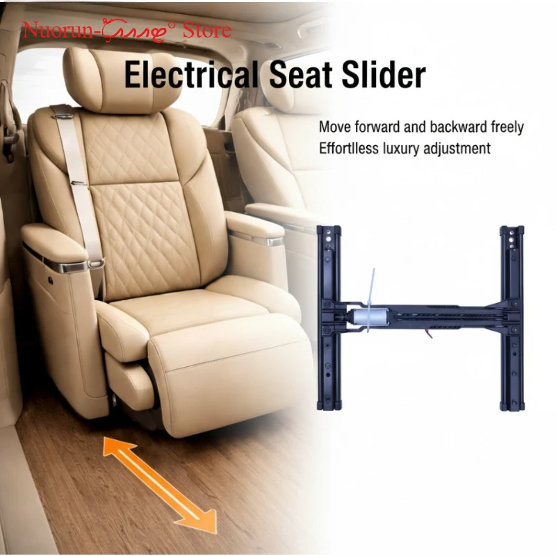 RV Camper Van Seat Electric Slide Rail Conversion Kit Car Seat Track Adjustable Mechanism flag holder
