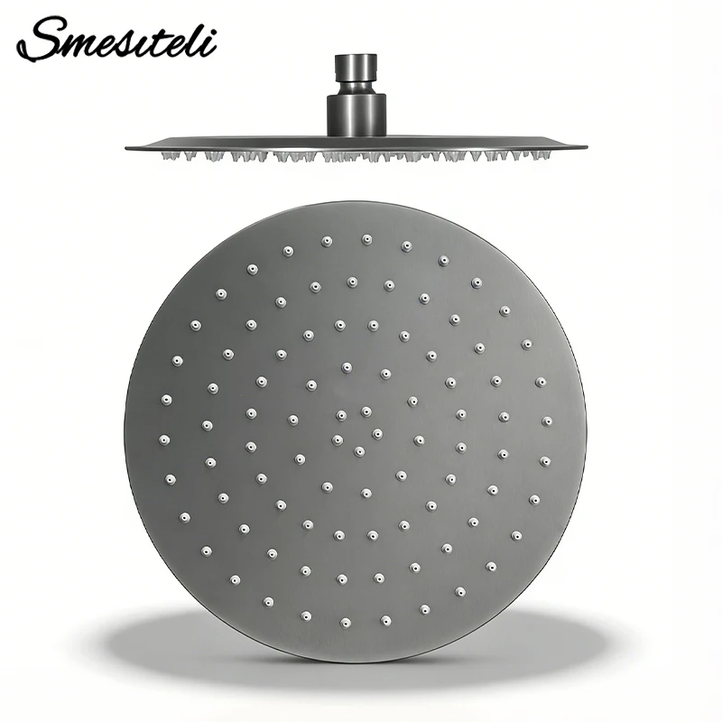 

8-12 дюймов душ с водопадом и дождевой насадкой, круглая запасная насадка для ванной комнаты, замена душа из нержавеющей стали 304, никогда не ржавеет деталь