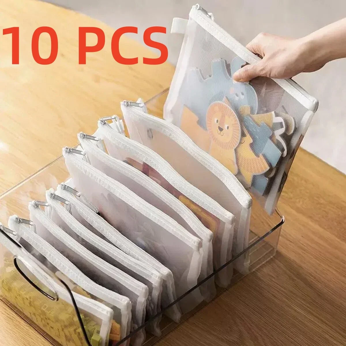 10/1Pcs Mesh Zipper…