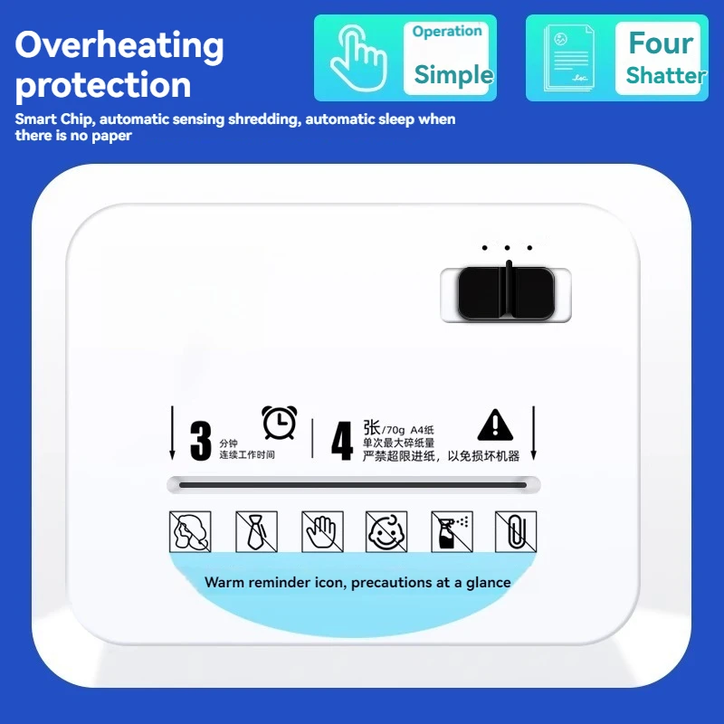 9926 Office and Home High Power Document Confidential Information Paper Fully Automatic Desktop Shredder