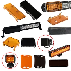 3 4  6 8 9 12 20 22 32 42 52inch Lens Protect Cover Dust Proof Snap-on Design Protection Covers for Dual Row Led Work Light Bars