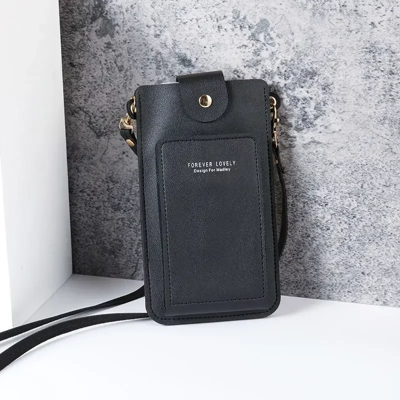 Crossbody Mobile Phone Bag for Women Girls Universal Cellphone Organizer Pouch Touch Screen Mobile Case Shoulder Bag PU Leather view 2