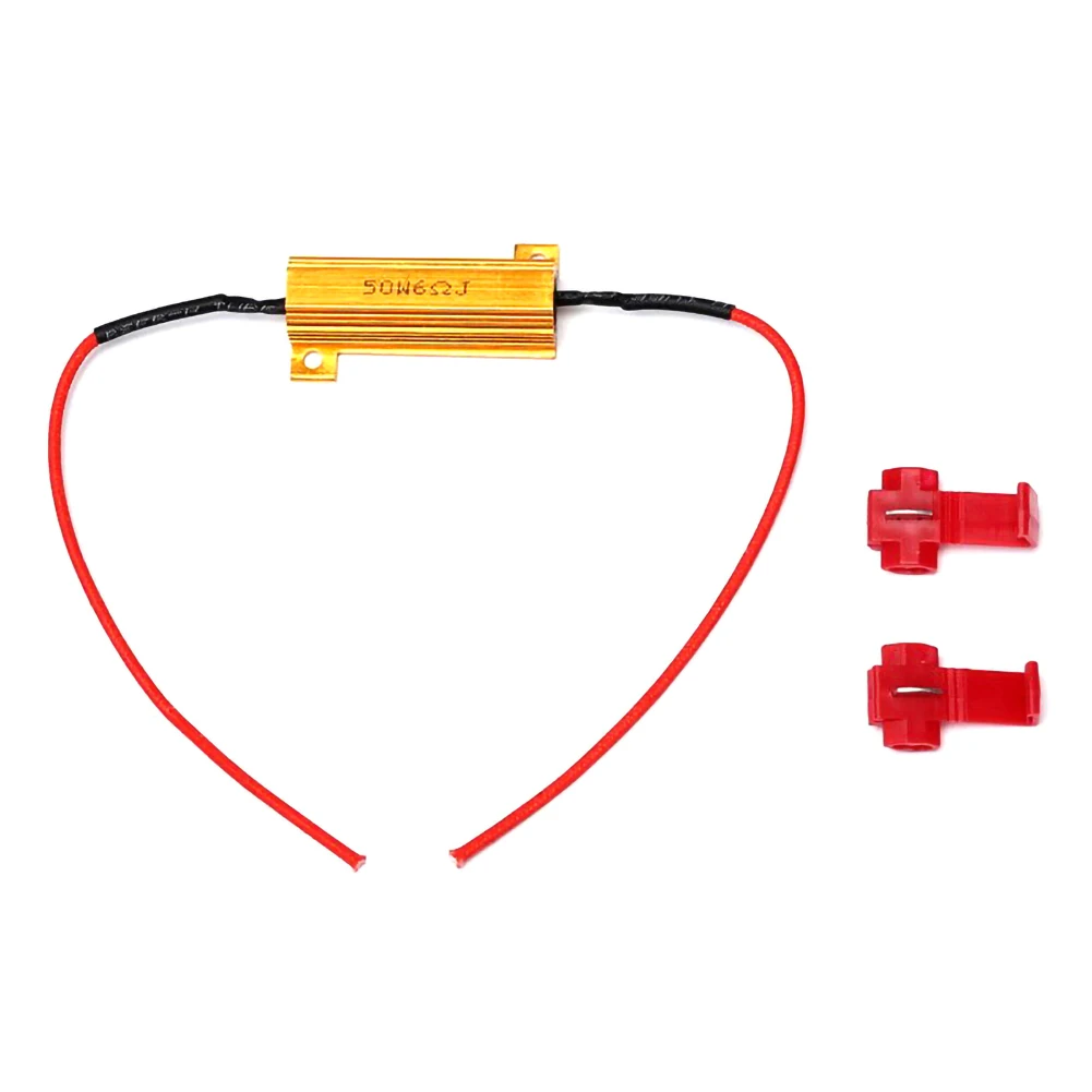 4PCS 50W 6Ω LEDTurn Signal Light Blink Flash Fix Load Resistors LED Bulbs