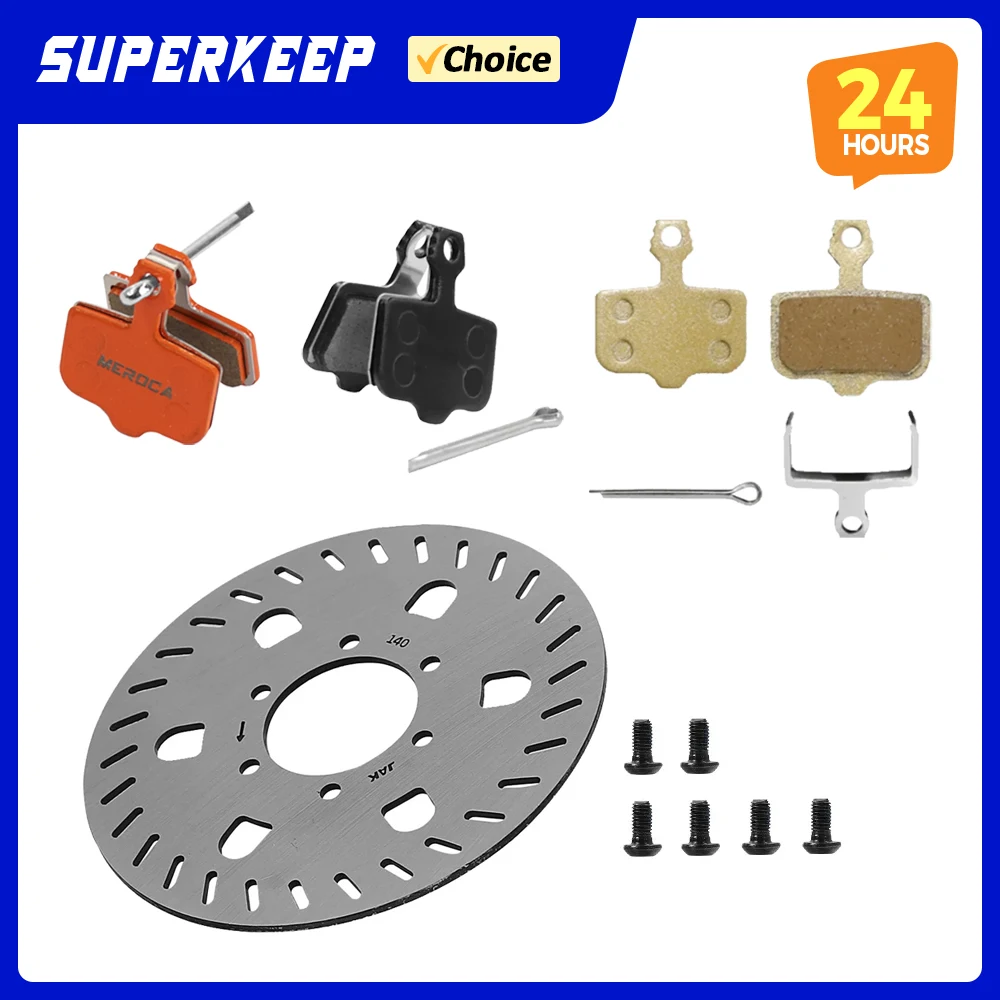 Electric Scooter 140MM 6 Holes Brake Disc Brake For Segway Ninebot GT1 GT2 Super Powerful  Disc Brake Pad Replace Parts