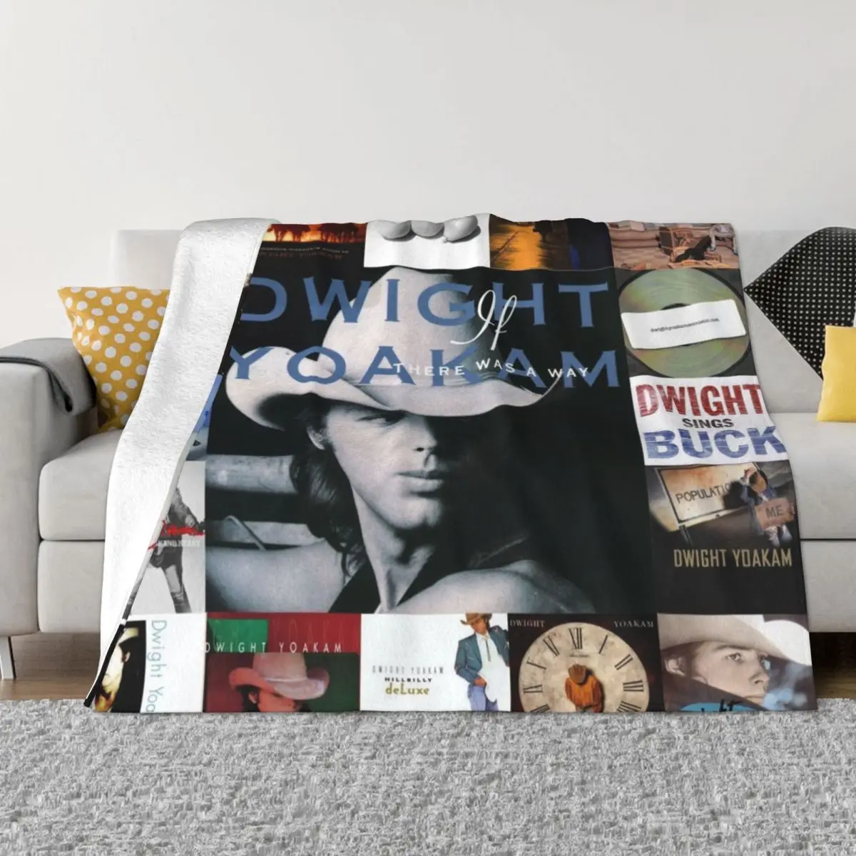 

Ai Dwight yoakam Quilt For Fans Throw Blanket blankets and throws Plaid on the sofa Plush warm winter blanket