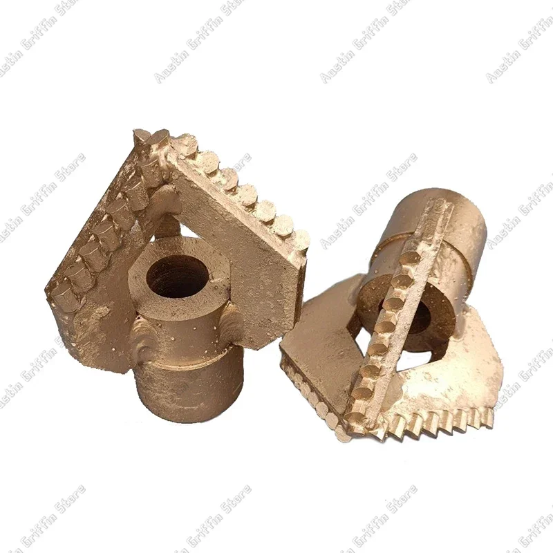 Three Wings Octagonal Alloy Drill Bit 3 Blade Excavation Artesian Well Exploration Drill Rig Geological Drilling Accessories