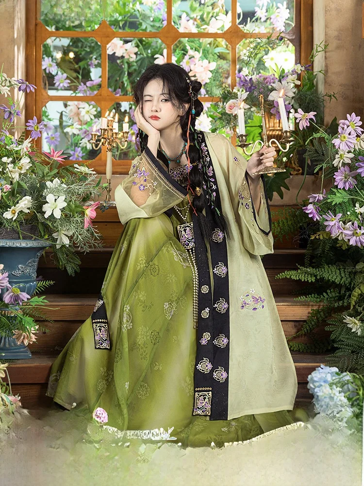 

Improve Long Dr Hanfu Women's Sle Tang Dynas Clothing Collarl One Size Fits All Seasonal Faion Traditional Chines...