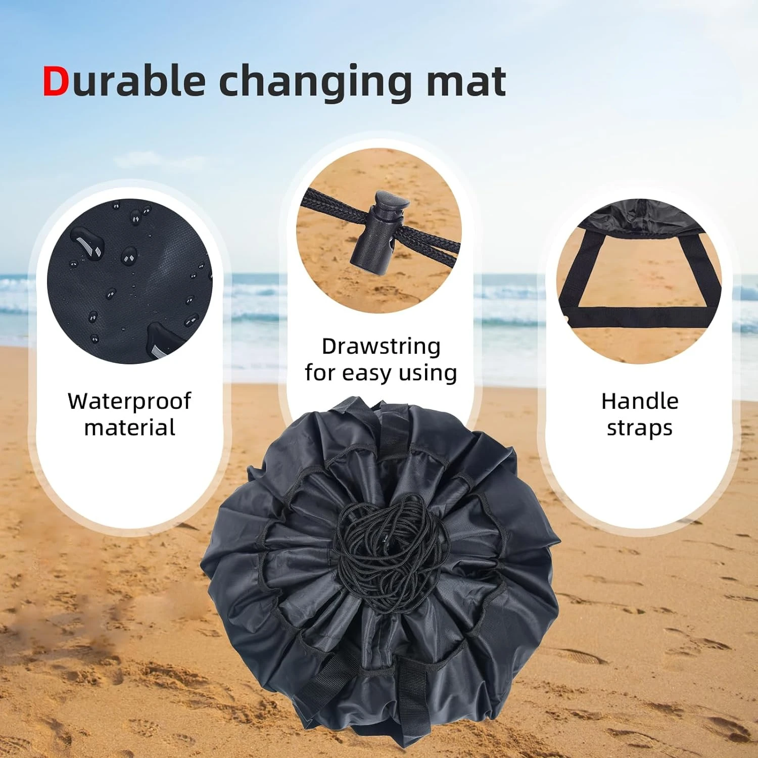 Mat Carry Pack Black Change Bag Diving Suit Waterproof Portable Surfing Wetsuit Swimming Supplies Holiday Clearance