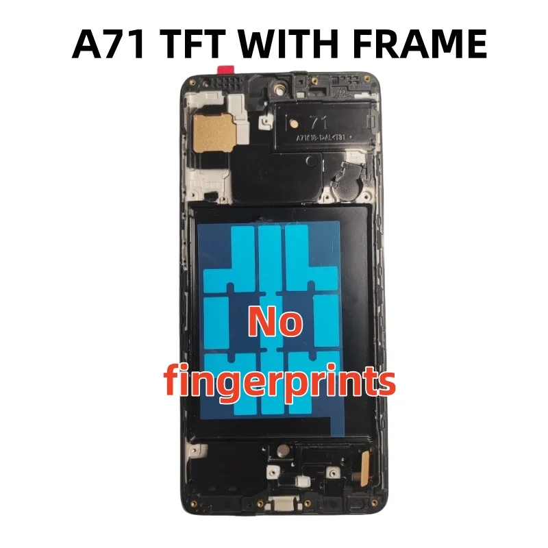 High quality  A71 For Samsung Galaxy A71 A715 A715F A715FD LCD Display Digital Touch Screen with Frame Replacement 100% Tested