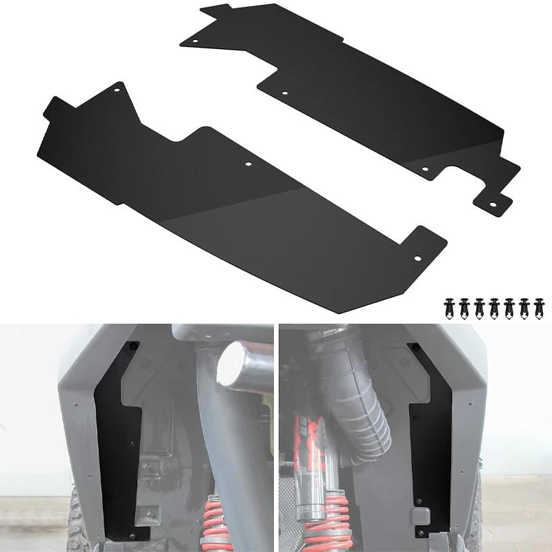 UTV Rear Fender Flares Mud Flap Guard Compatible with Polaris RZR PRO XP XP4 2020-2025 2/4 Seats Rear Wheel Well Block