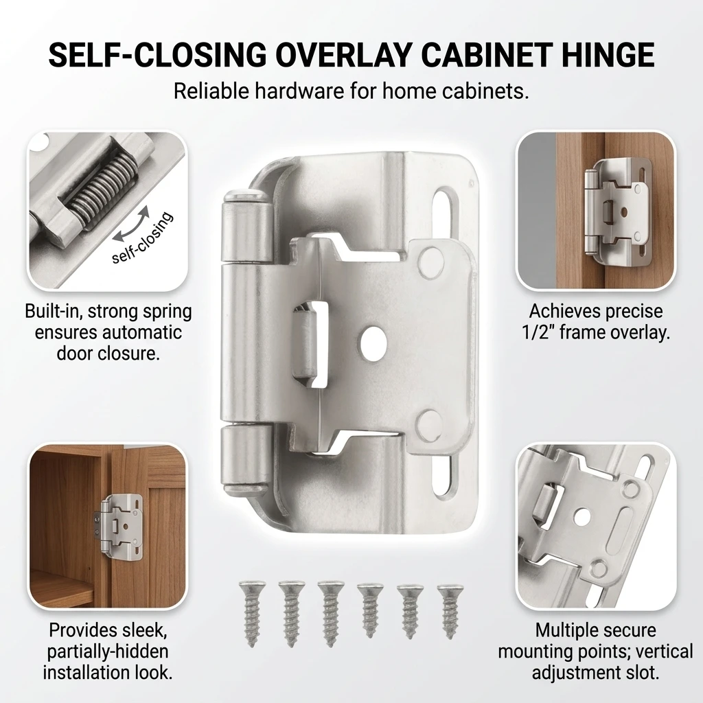 1pc Self-Closing Hinge Durable - đánh giá và giá Furniture And Kitchen Hardware Fitting