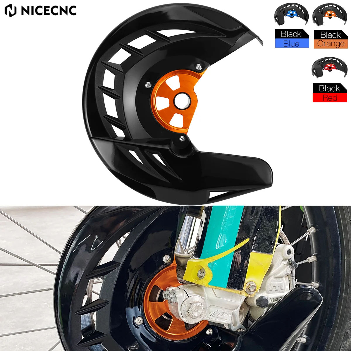 For 2016-2023 KTM EXC 300 XC-W 6D TPi XCF-W EXC-F 530 500 450 400 350 300 250 200 150 125 SX XC F NICECNC Front Brake Disc Guard