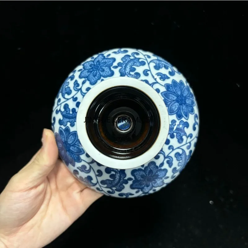 النمط الصيني السيراميك لوحة عالية القدم موقد مستدير صينية الشاي طبق الجوز تحت المزجج الملونة بعد الظهر الشاي المعجنات صينية طبق تقديم الحلوى #6