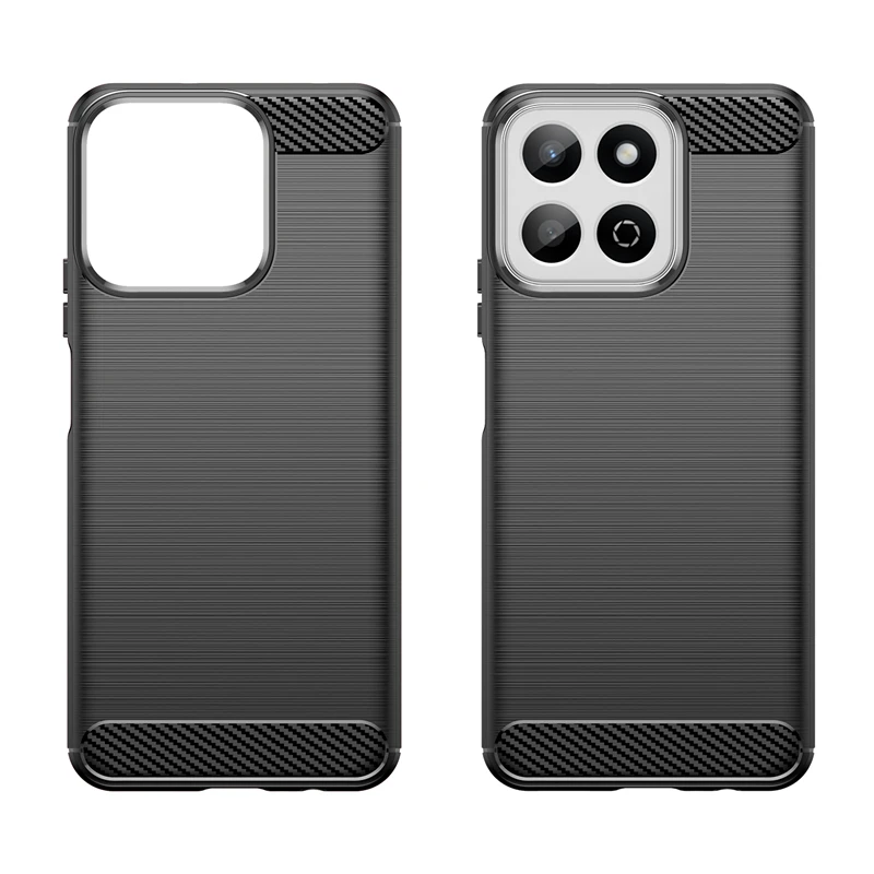For Huawei Honor X7C Case Cover Honor X7C Capas Shockproof Armor Phone Back Coque Bumper Soft TPU Carbon Fiber Cover Honor X7C