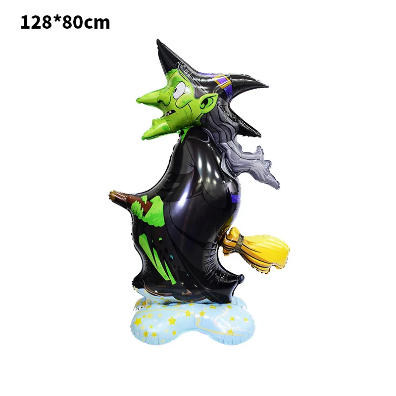 New 4D Halloween Balloon Stereo Balloon Column Halloween Tree Witch Tombstone Base Stand Aluminum Film South