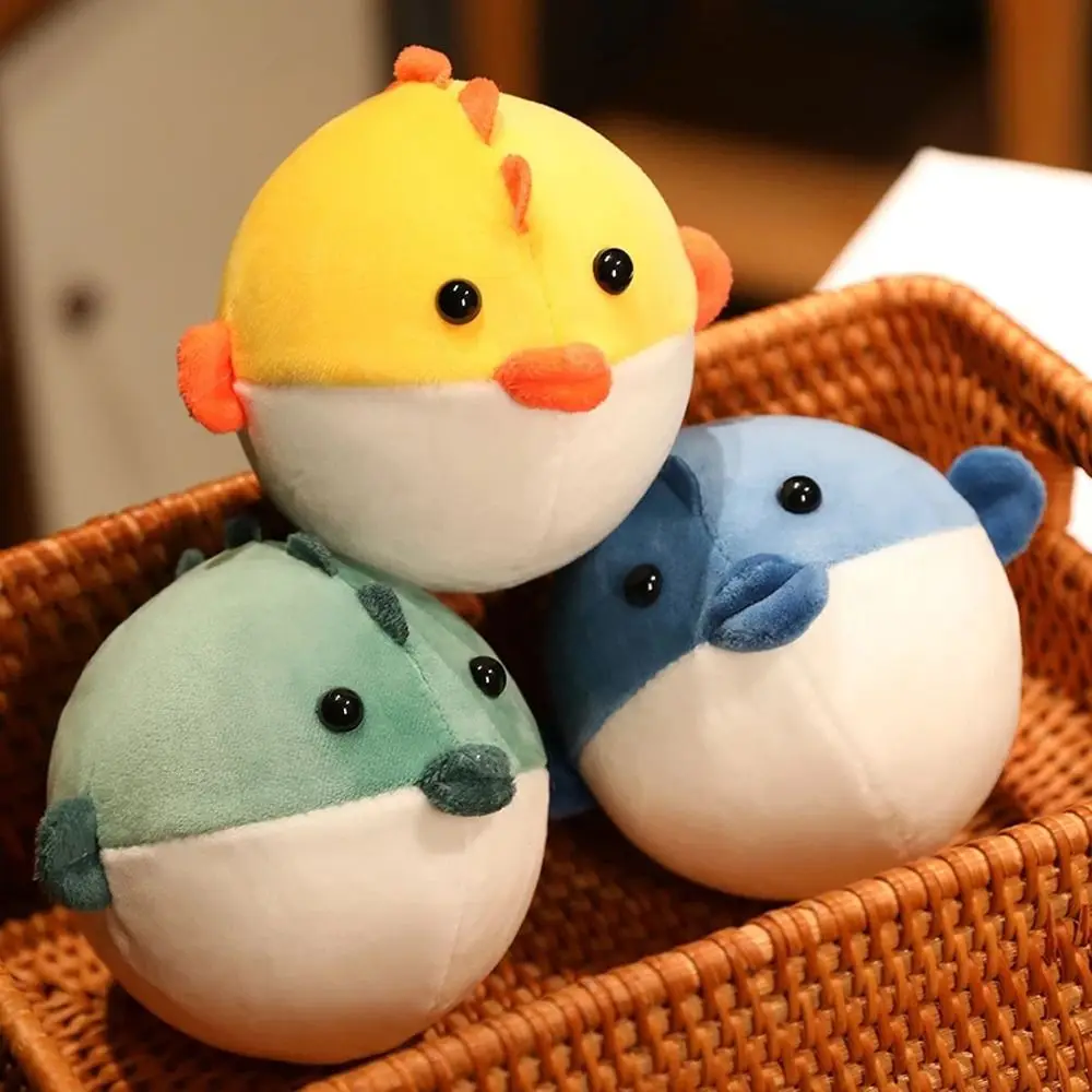 

Animal Doll Soft Toy Cartoon Doll Animal Doll Puffer Fish Plush Toy Decompression Doll Puffer Fish Plush Doll Squeezes Doll