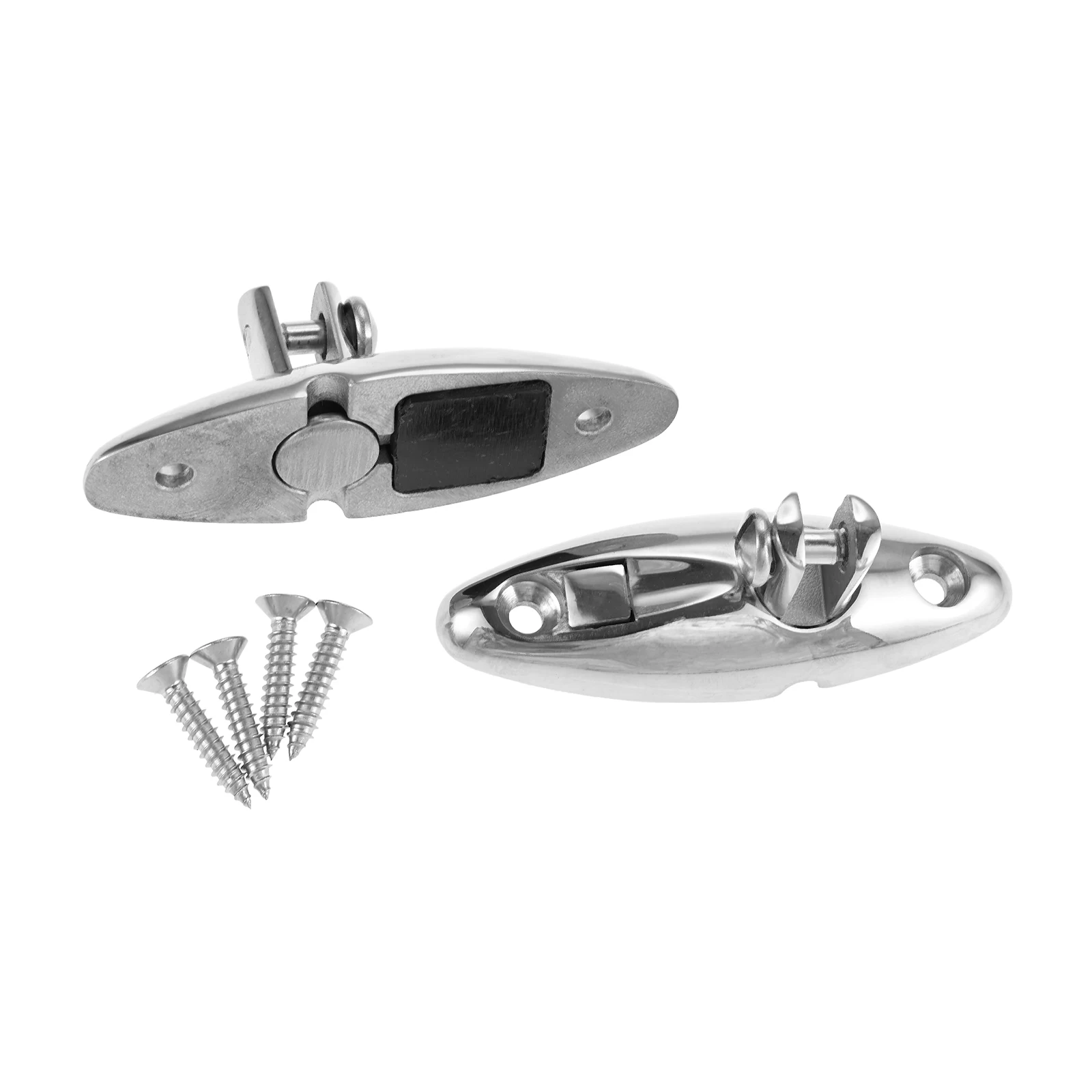 

2pcs Quick Release Boat Bimini Top Swivel Deck Hinge 316 Stainless Steel 360 Degree Swivel Deck Side Mount Hinge Include Screws