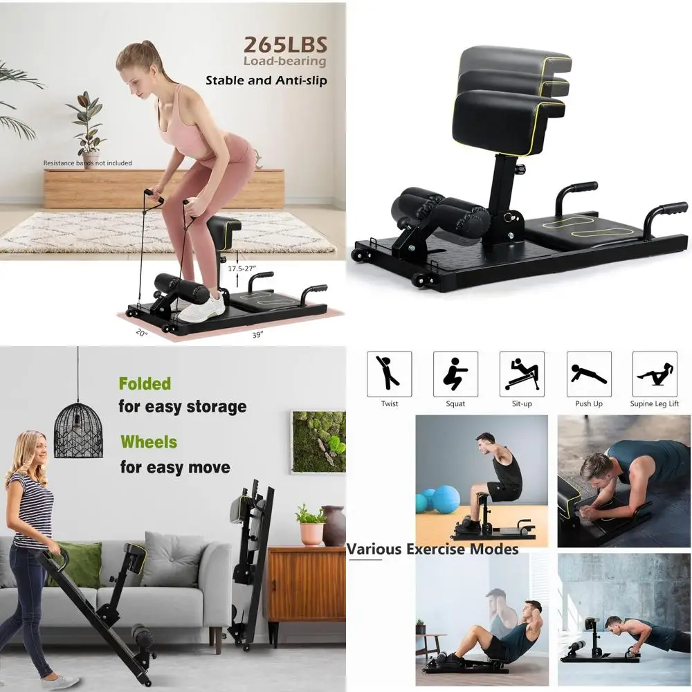 

Тренажер для глубоких приседаний, регулируемый тренажер для силовых тренировок ног, многофункциональное оборудование для пресса, отжиманий и приседаний