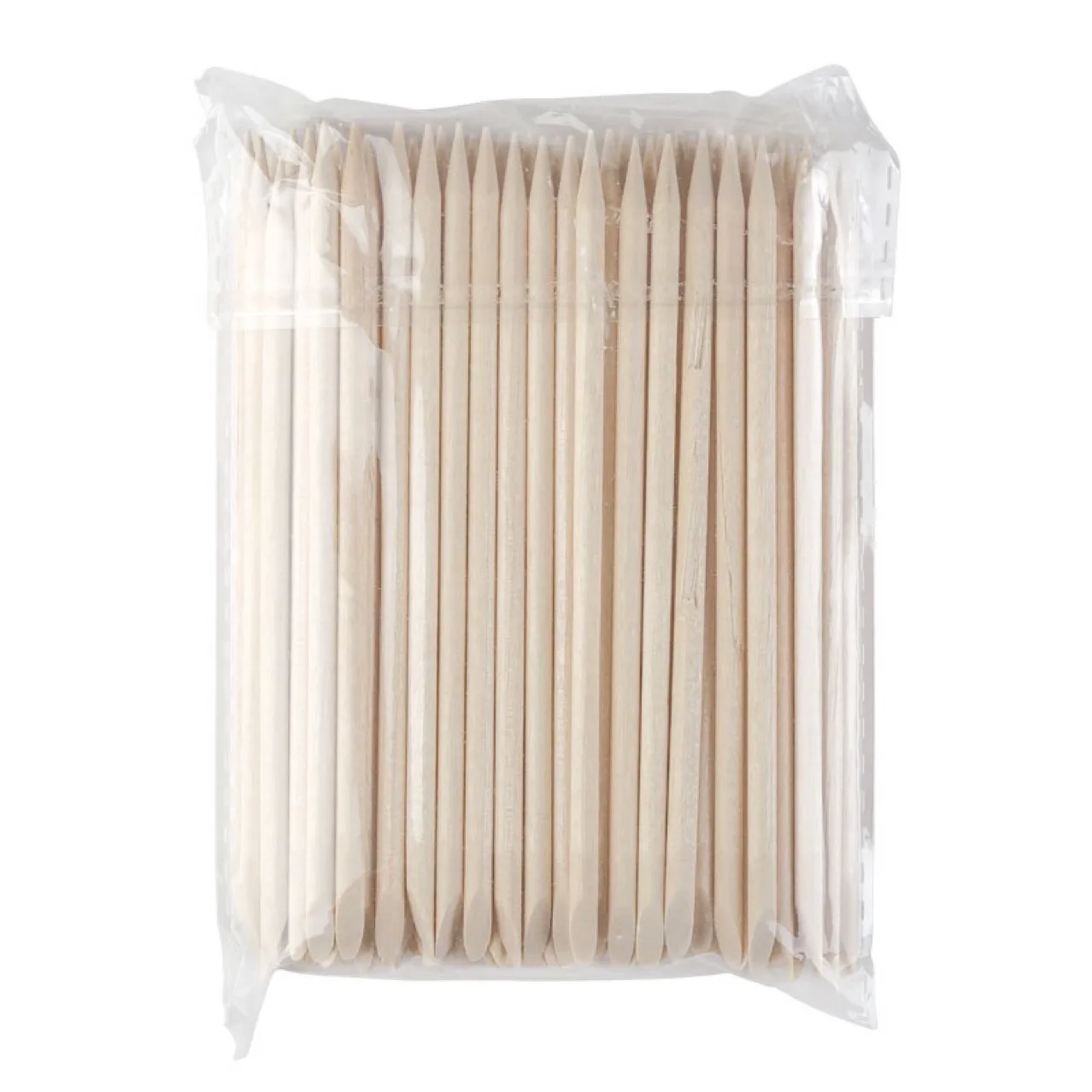 

100Pcs/Lot Orange Nail Art Wood Sticks Double Sided Cuticle Pusher Rhinestones Picker Bead Pusher Manicure Pedicure Care Tool #&