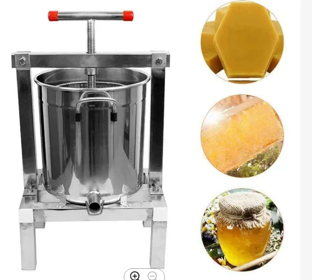 304 Stainless Steel Household Solid Honey Pressing Machine Honey Press Wax Press Beekeeping Tool