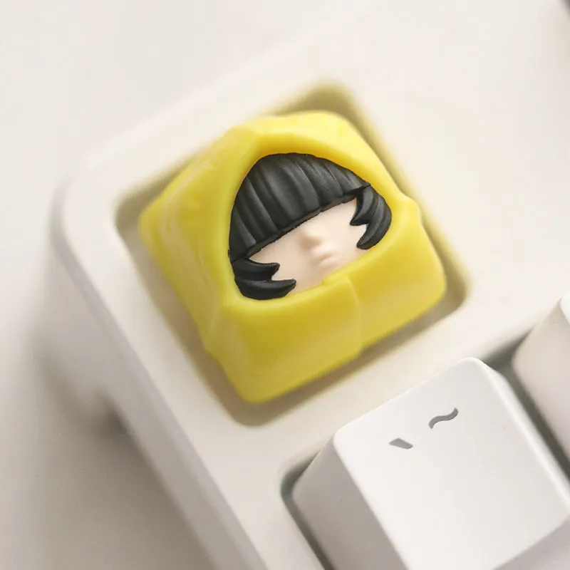 Diy Self Made Little Nightmares Six Mechanical Keyboard Keycaps Cross-Axis Mechanical Keyboard Pc Personalized Keycaps Gift Toy