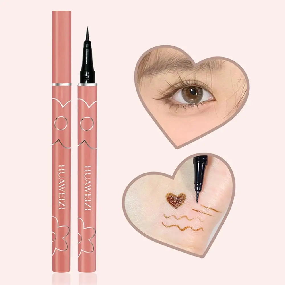 Ultra Fijne Vloeibare Eyeliner Zweetbestendige Sneldrogende, Langdurige Matte Vloeibare Eyeliner Pen Make-Up Oogcosmetica