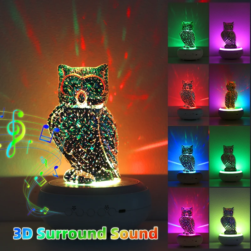 The highly atmospheric owl-shaped 3D ambience light. Once its gorgeous lights are on, the space is as beautiful as a picture.