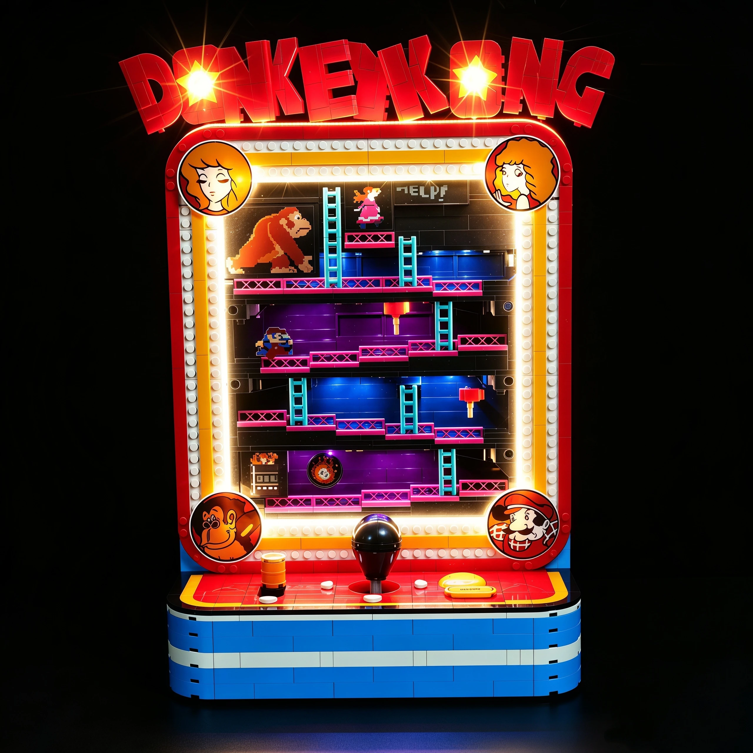 HPROSPER 5V LED Lighting (No Model) For Lego Donkey Kong Arcade 72051 Light Up Your Building Blocks