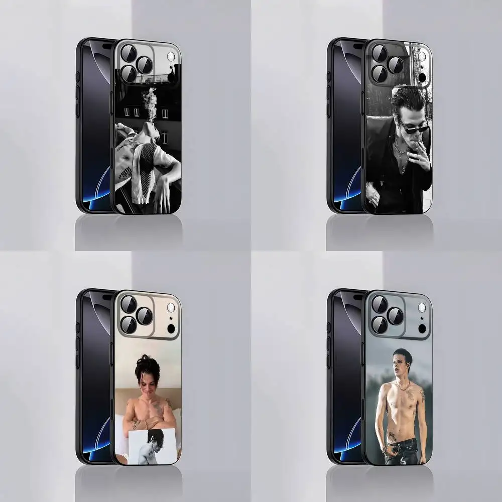 

Dominic Y-YUNGBLUD Idols Phone Case For iPhone 17,16,15,14,13,12,Pro,Max,Plus,E,SE4,Air,Mini Black Soft Cover