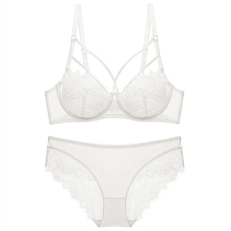 

Женский кружевной ультратонкий прозрачный бюстгальтер, женский стиль, элегантное обычное нижнее белье, комплекты бюстгальтеров и трусов, женское милое сетчатое белье на каждый день