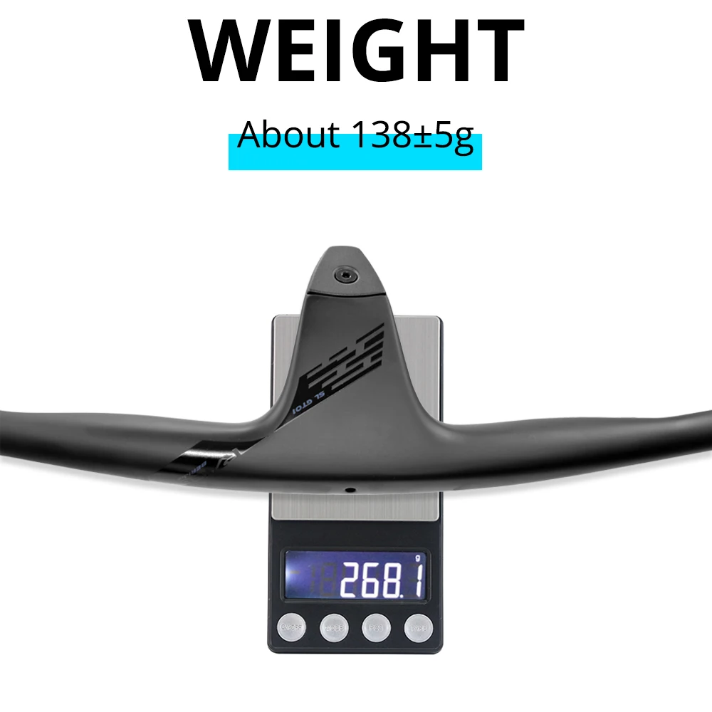 كابل داخلي ULLICYC قمرة القيادة المتكاملة من ألياف الكربون بالكامل -17 ° مقود كربون MTB 50 مم - 90 مم لـ MTB XC مع حامل #2