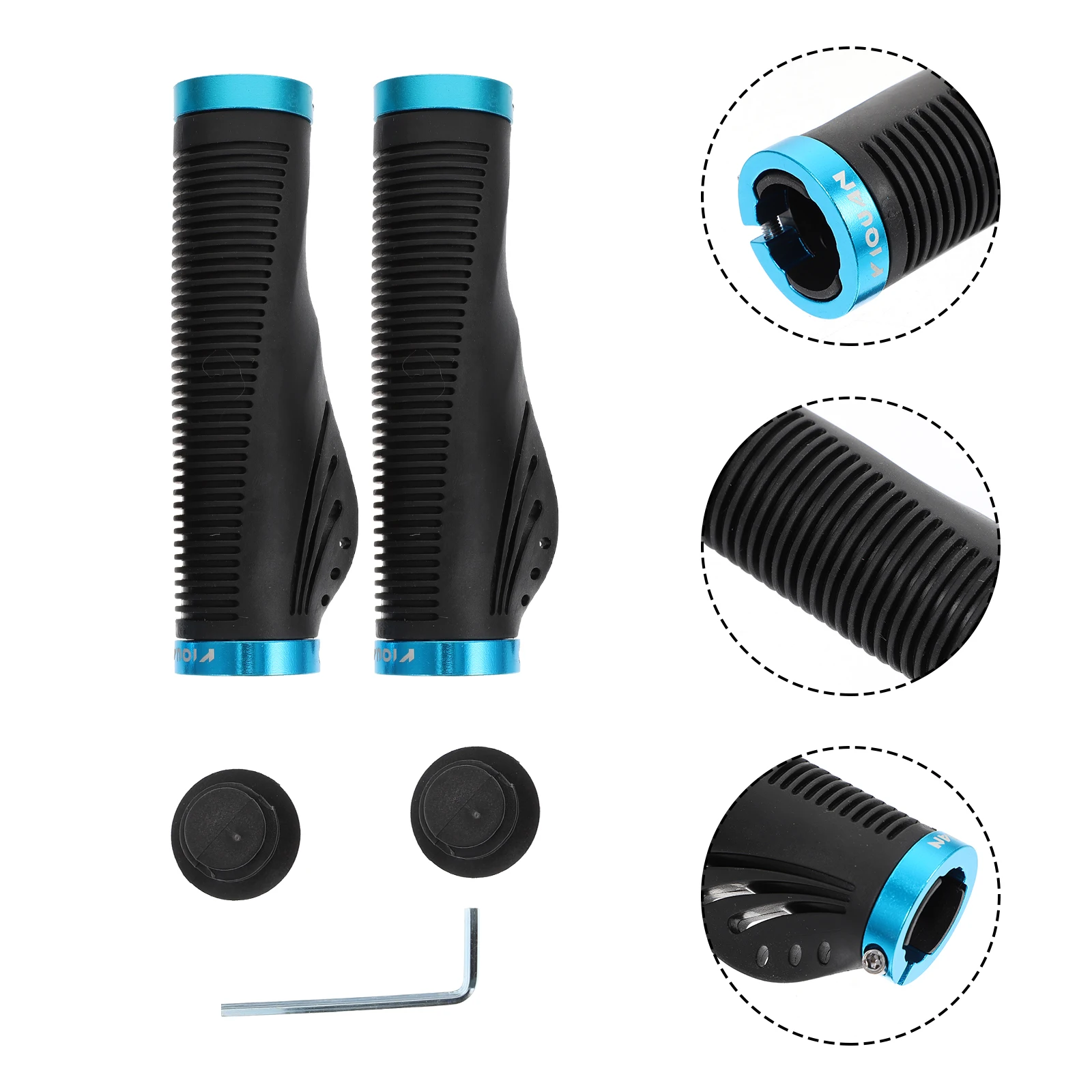 

TPR Handlebar Gloves Anti Skid Shaking Absorption Comfortable Bike Covers Easy Installation Cycling Kit Durable Mountain Bike