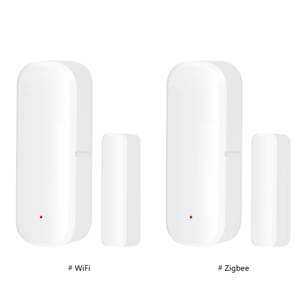 WiFi/Zigbee Smart Door Sensor Notification Tuya Support for Google Home/Alexa Works With Smart Life for Bussiness Burglar Alert