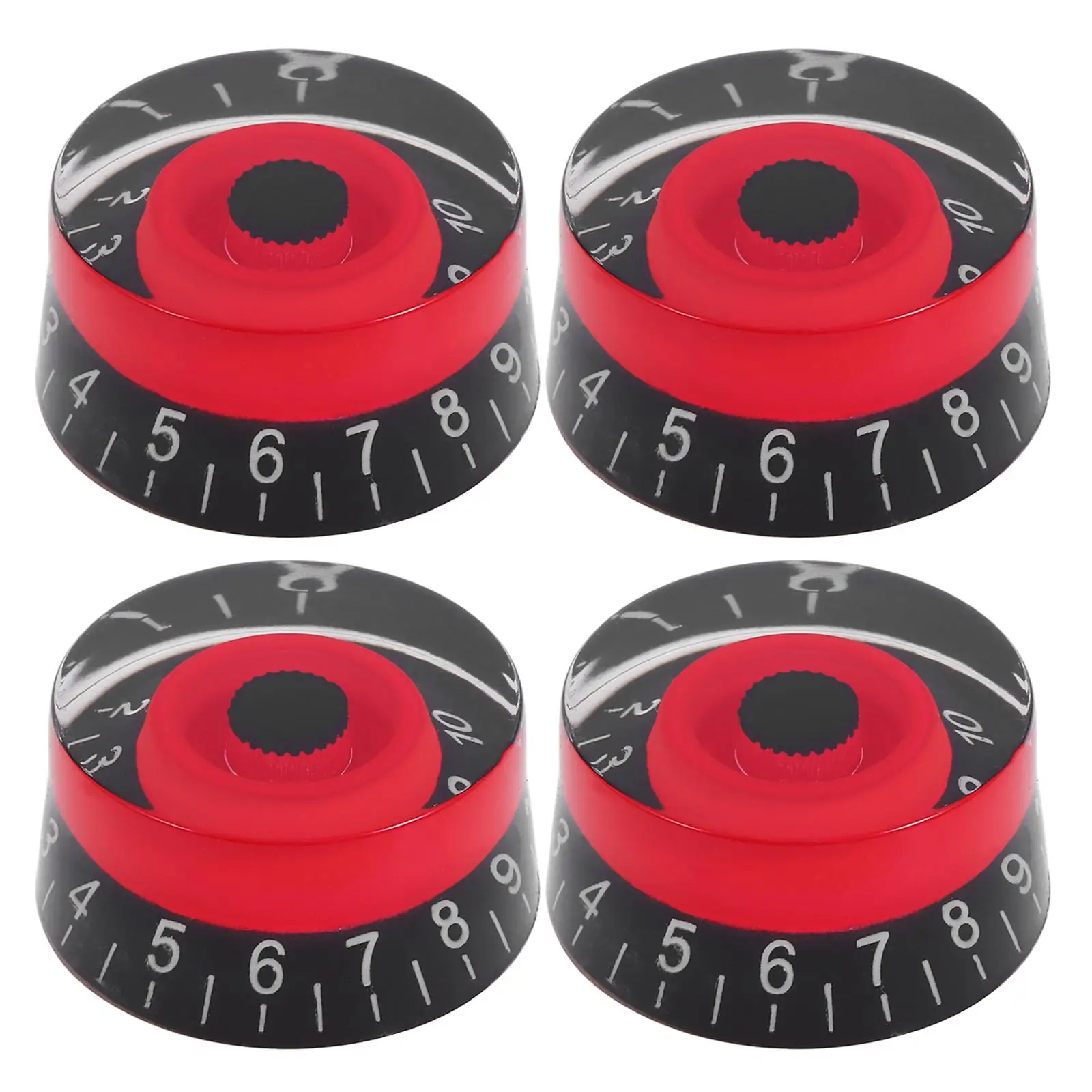 

4 Pcs Amp for Electric Guitar Acrylic Knob Effect Pedal Knobs Control Amplifier