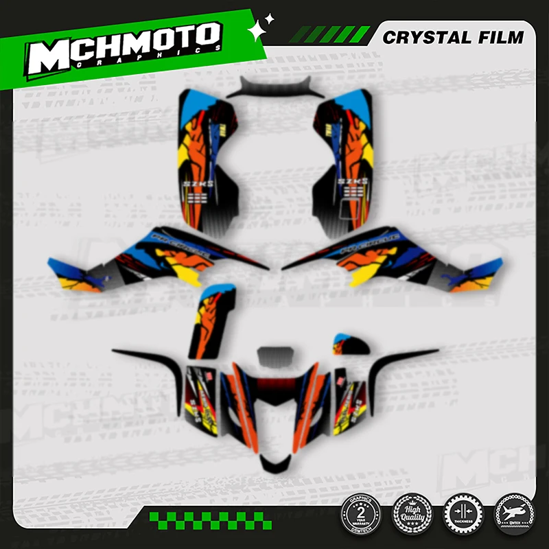 

MCHMFG Motorcycle Background Graphics Decals Stickers Kits For SUZUKI 2003 2004 2005 2006 2007 2008 LTZ400 LTZ 400 KFX400