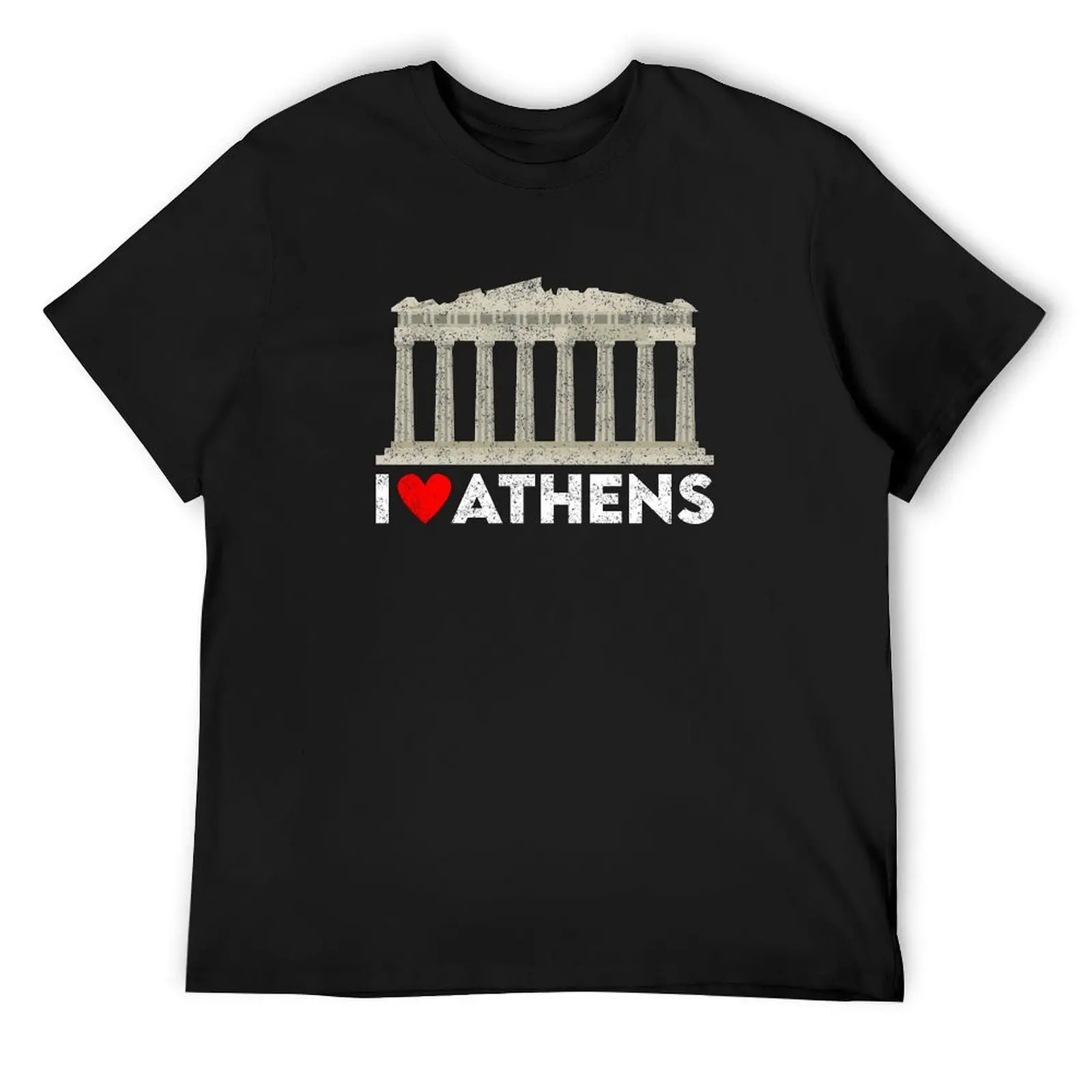 

I Heart Athens, Greece with Parthenon Landmark (Acropolis) T-Shirt custom t shirt anime clothes men t shirts high quality