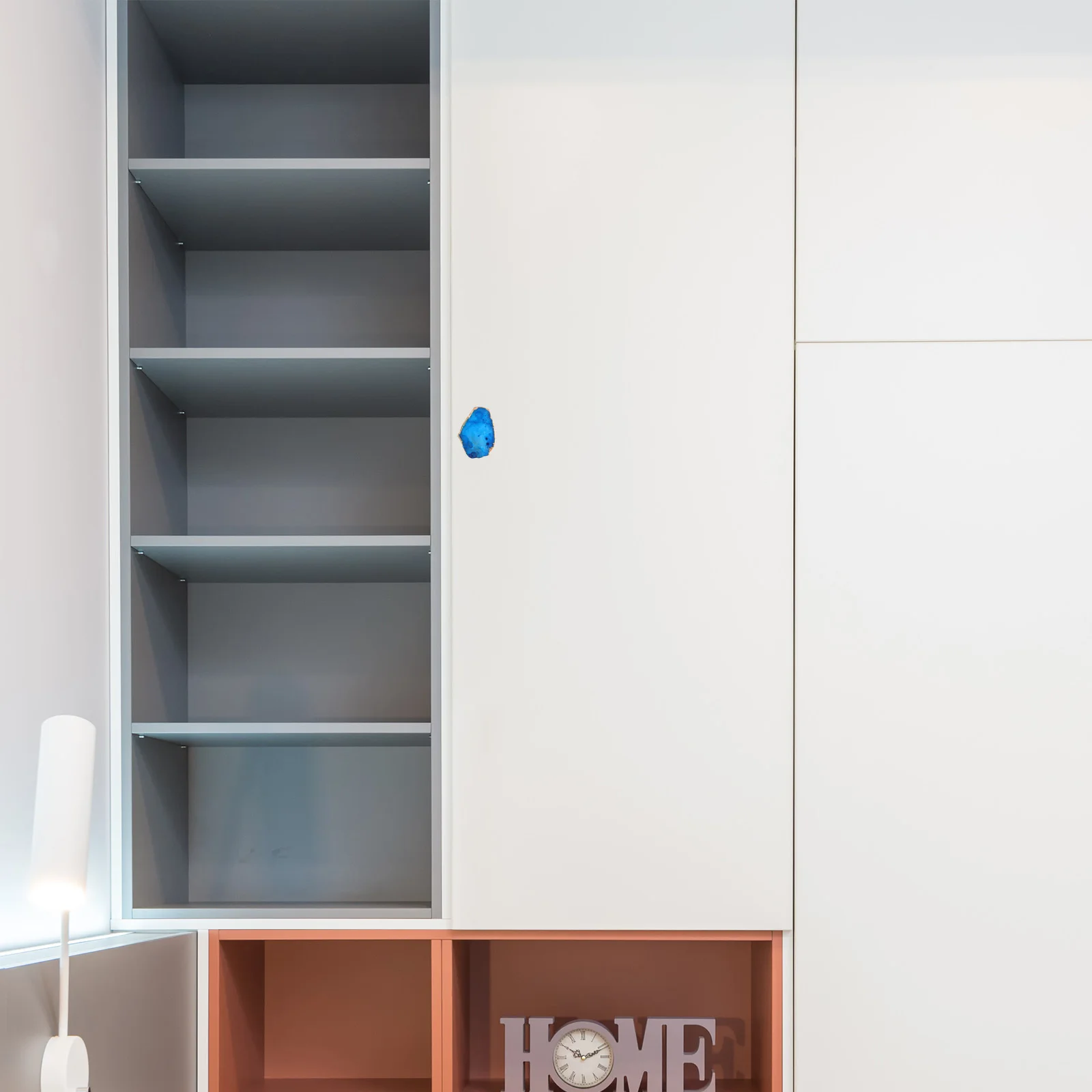 

1Set Cabinet Handle Natural Crystal Slice Brass Drawer Pulls for Kitchen Dresser Modern Furniture Hardware Drawer Handle