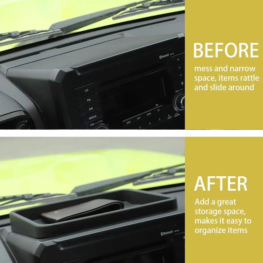 

For Suzuki Jimny JB74 JB64 Dashboard Organizer Box High-Quality ABS Center Console Dash Storage Tray For Jimny JB64 2019-2025