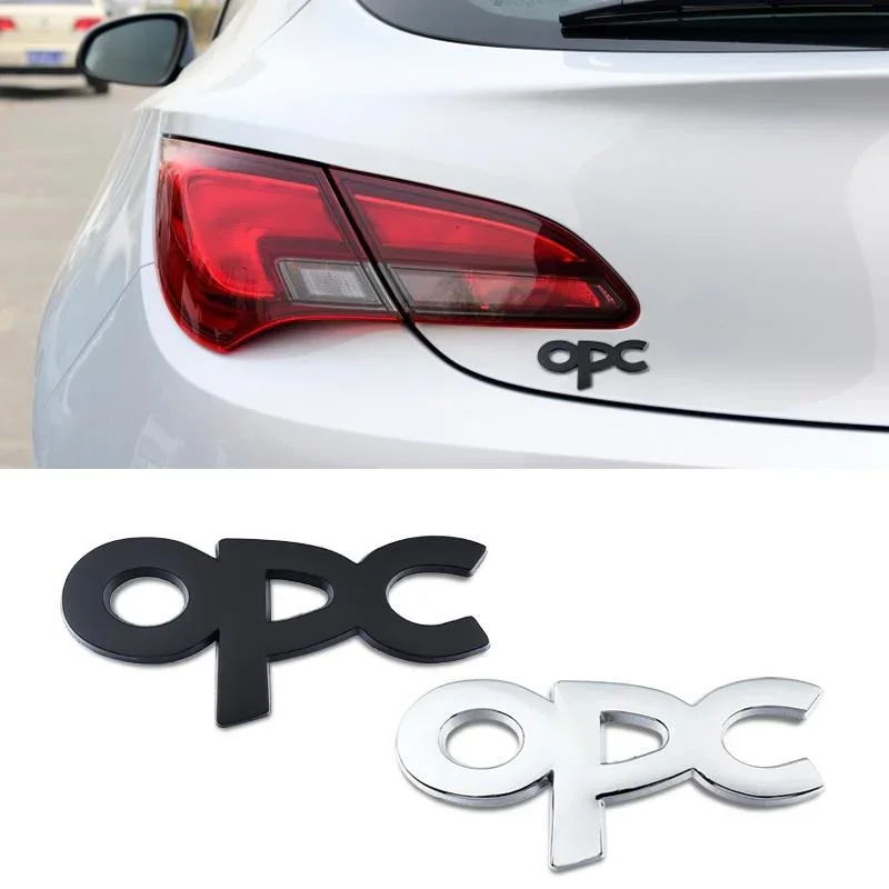 3D Metal Logo OPC Emblem Car Fender Trunk Badge For Opel Insignia Corsa E Astra H J D Zafira Vectra OPC Line Sticker Accessories